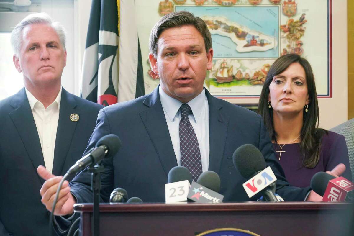 “We can either have a free society or we can have a biomedical security state,” says Florida Gov. Ron DeSantis.