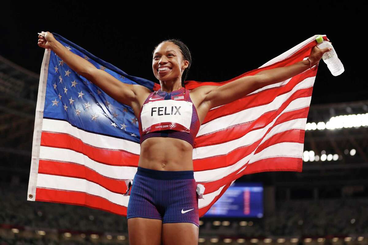 Allyson Felix wins a 10th medal but sends bigger message