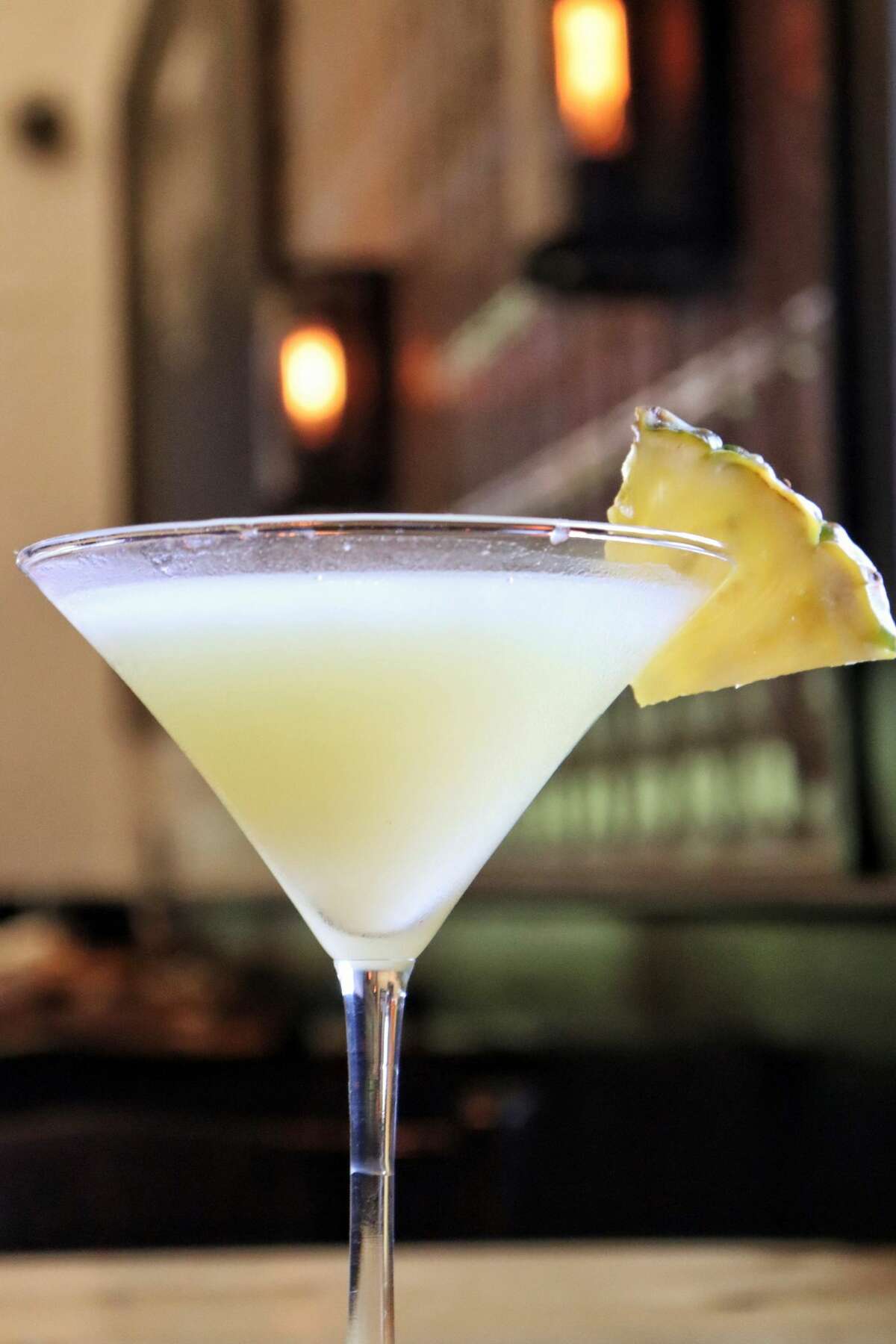 The pina colada martini at Black Rock Social House in Bridgeport, with coconut milk, pineapple juice and Malibu coconut rum.