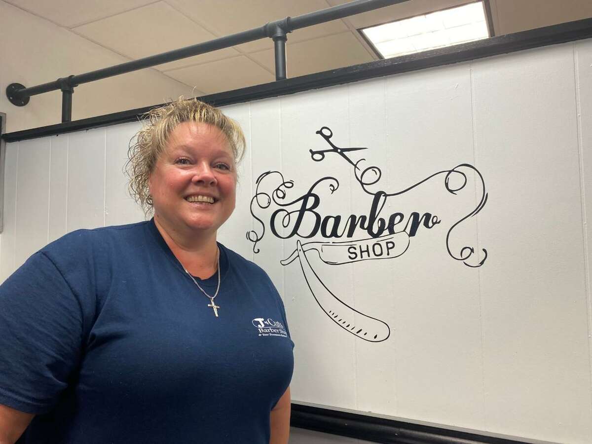 Jennifer Sneider, owner of J Cuts Barber Shop at 505 Howe Ave.