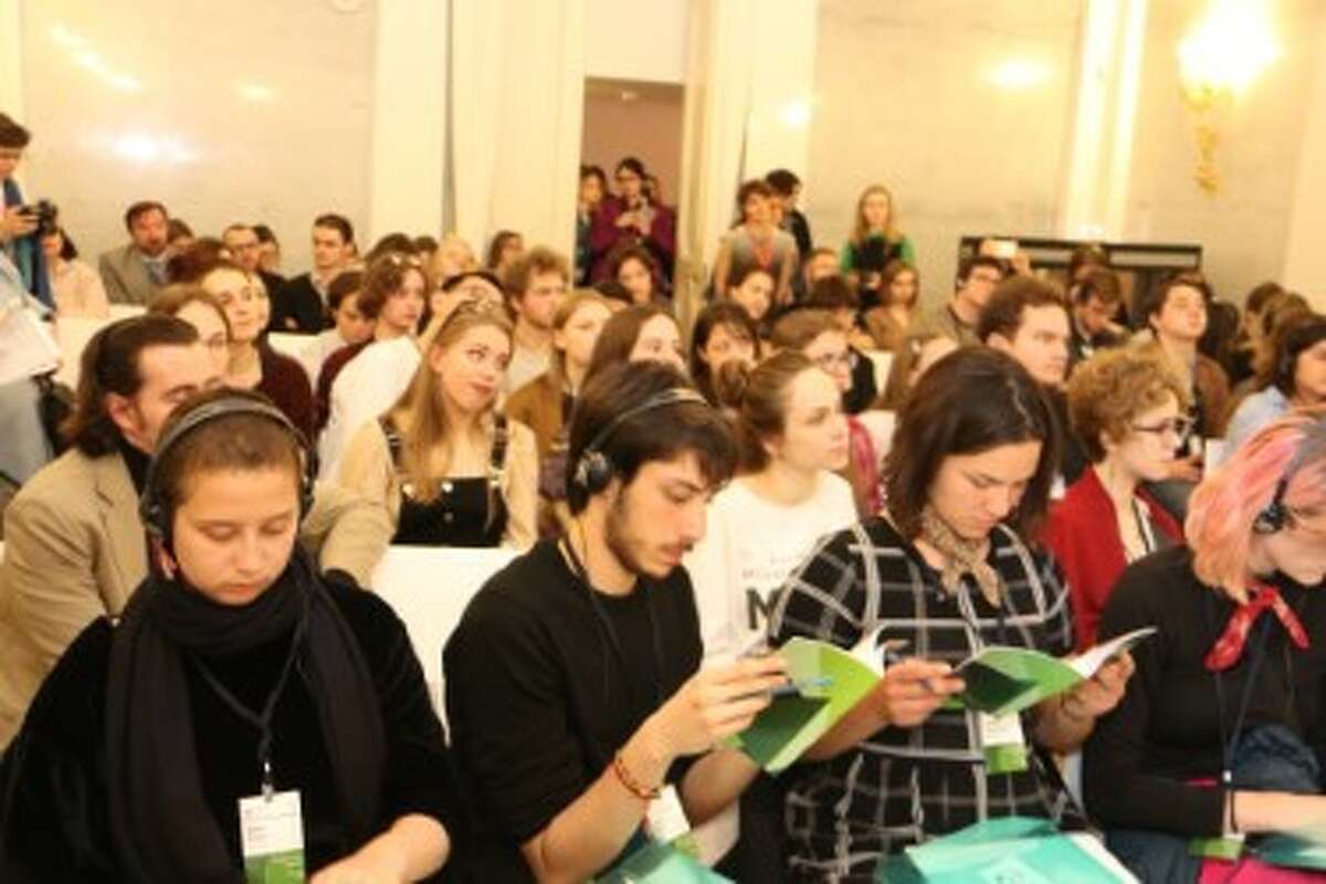 A 25-year academic exchange program between Bard College in the Hudson Valley and Smolny College in Russia was abruptly halted after Russia placed Bard on its "undesirable" list. Each year, around 550 students participate in the joint academic program. Pictured above are Russian students at the Smolny Student Conference in 2018.
