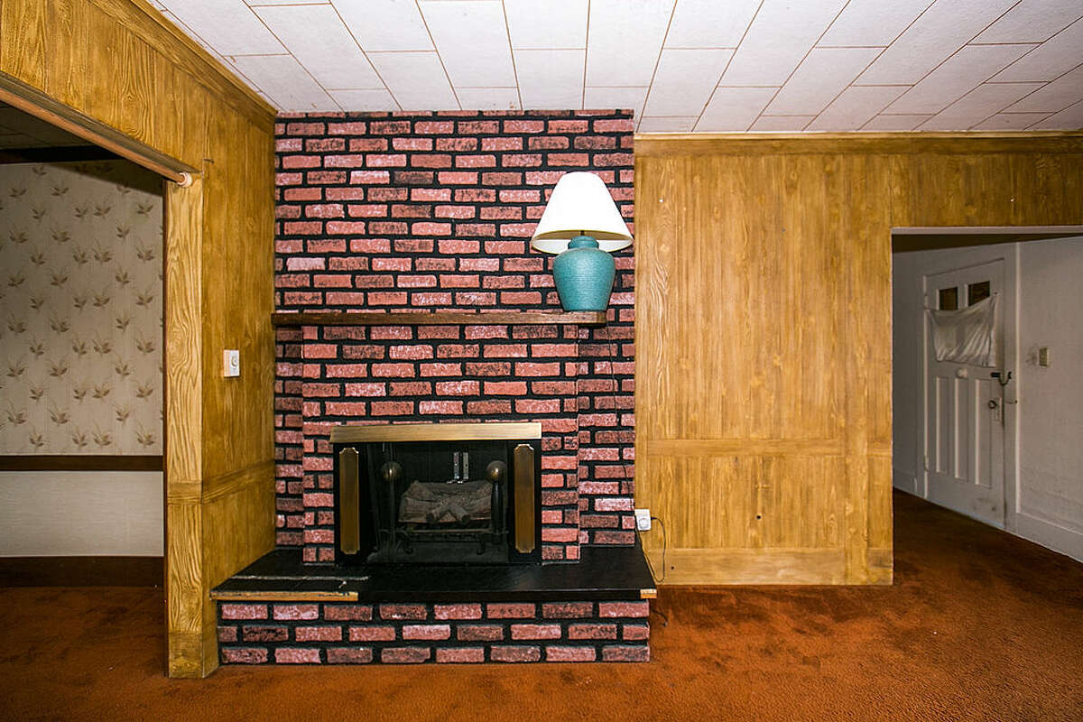 The living room of Kurt Cobain's childhood home on September 27, 2013 in Aberdeen, Washington.