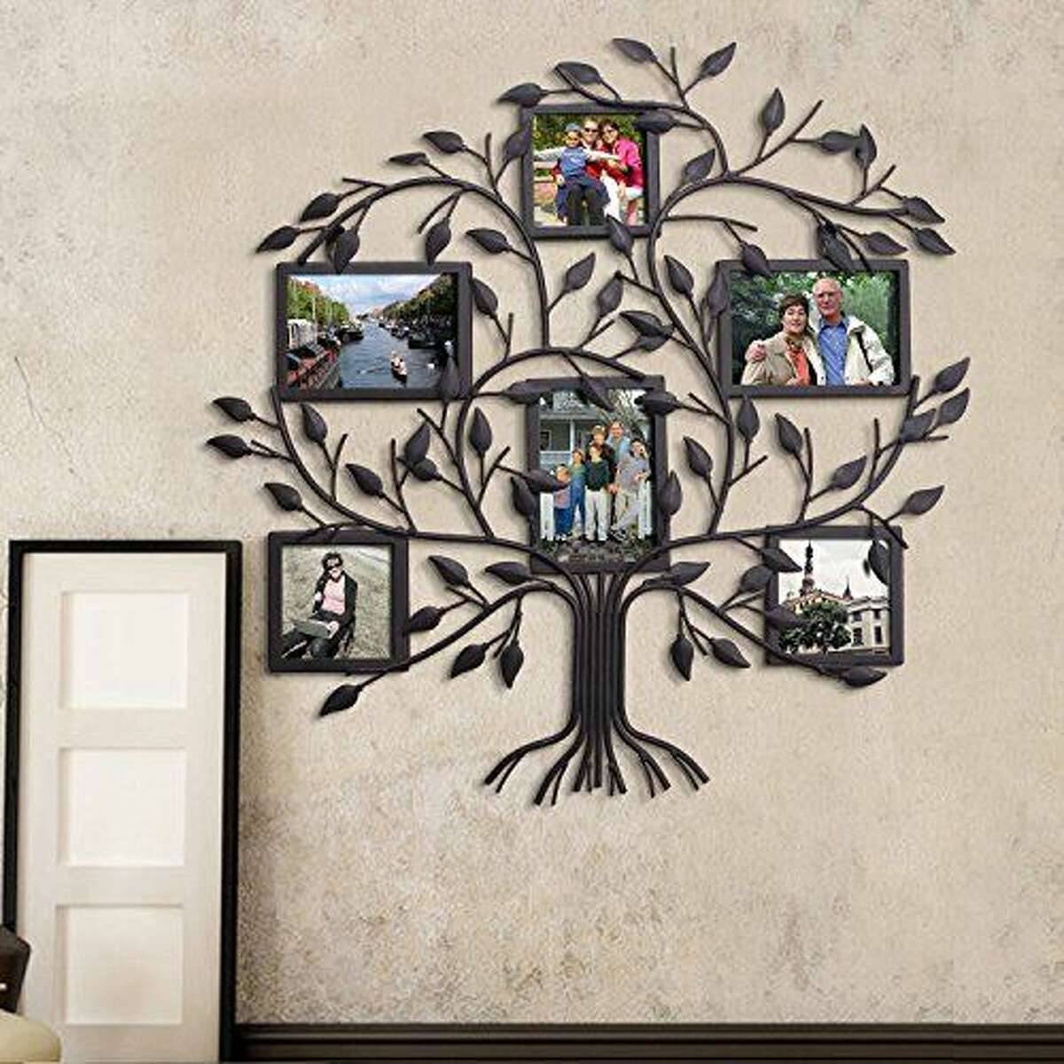 Family Tree Metal Wall Hanging: $59.99 Shop Now Give kids a glimpse into their ancestry with this eye-catching family tree that features six picture frames. Fill them with shots of their grandparents, cousins, you name it.