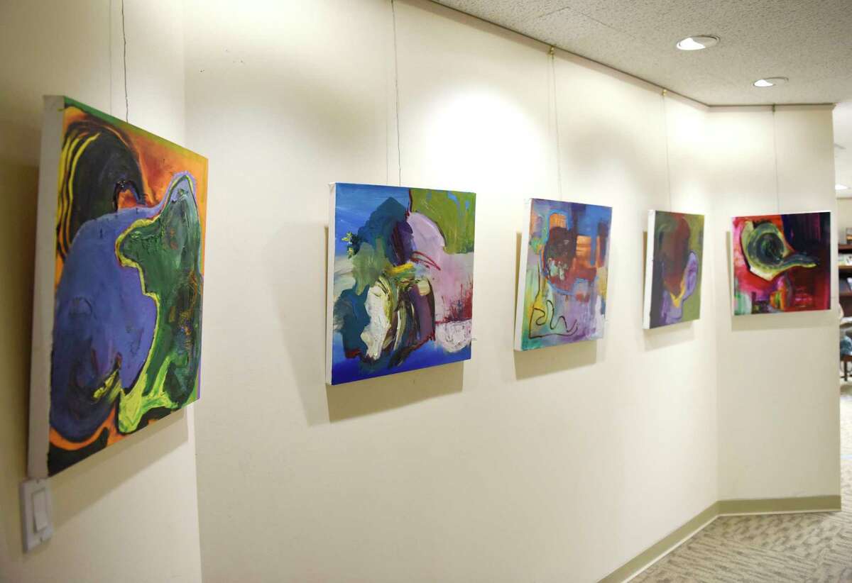 A Westport painter put up his art in Stamford right before COVID hit