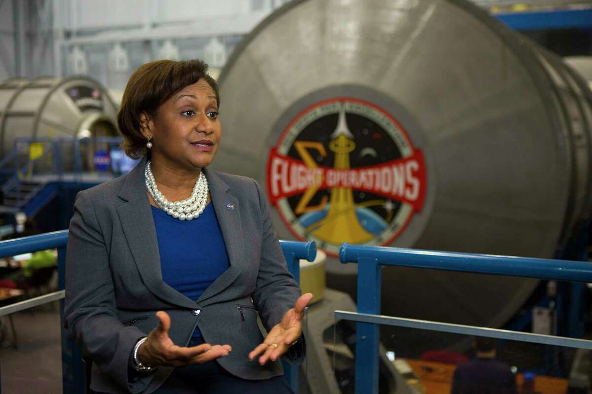Vanessa Wyche was named director of the NASA Johnson Space Center on June 30, 2021, becoming the first African American to hold the position. She’s pictured at NASA, Thursday, Sept. 6, 2018 in Houston.