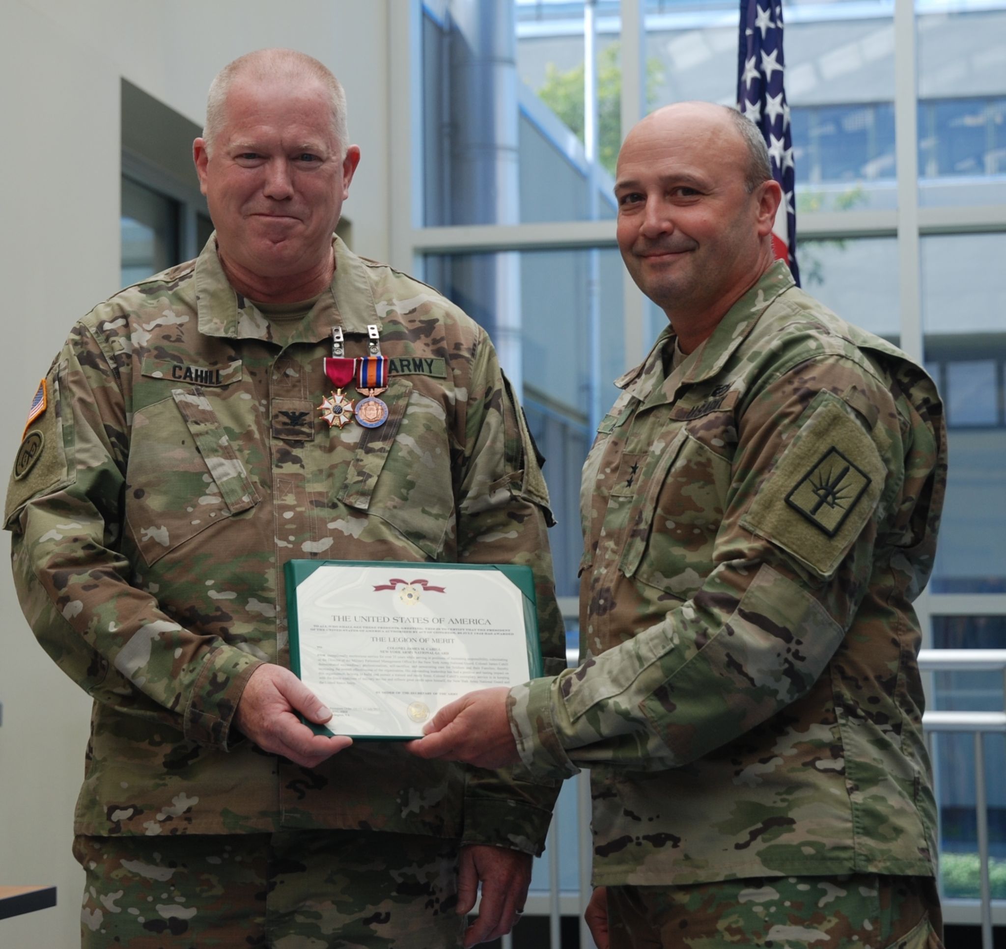 Duty Calls: Two officers honored for decades of exemplary military duty