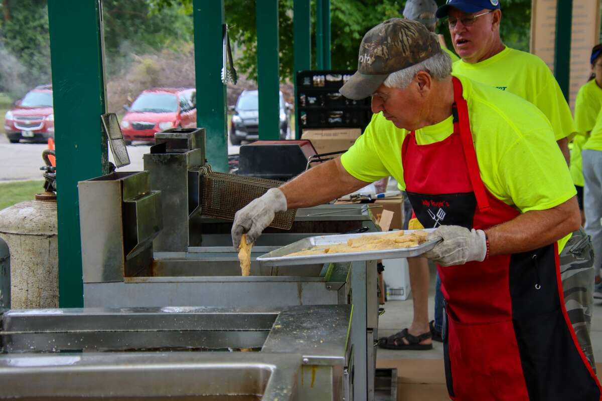 From start to finish, the fish sandwiches offered at the Bay Port Fish Festival are a long-standing tradition and a labor of love for the many volunteers putting on the event.