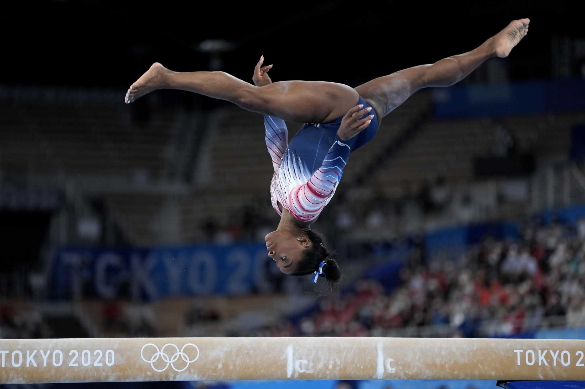 Simone Biles Olympics 2024 Beam Grete Chantal