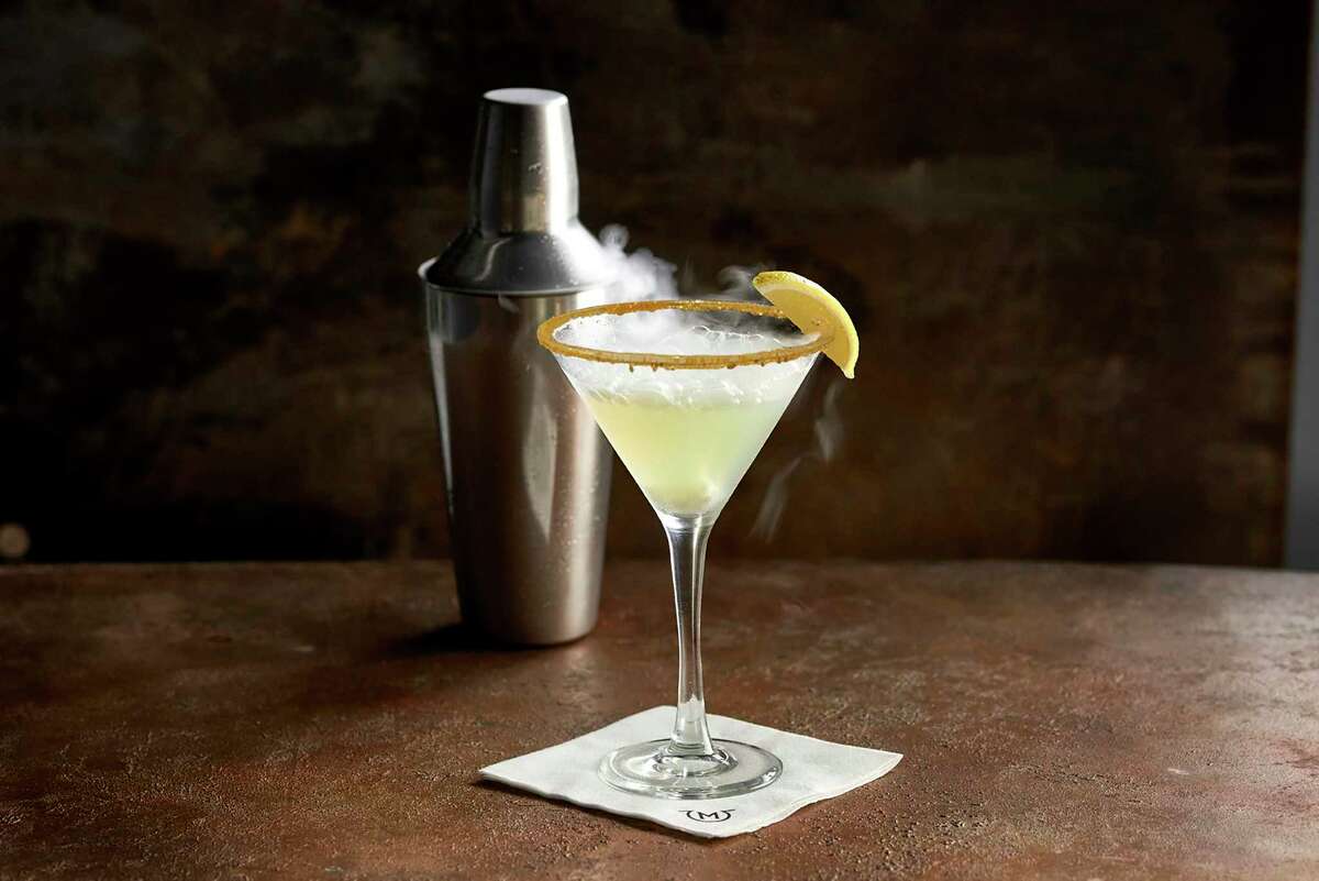 The "smoking" Lemon Drop martini is a secret bar menu cocktail at Mastro's Steakhouse.