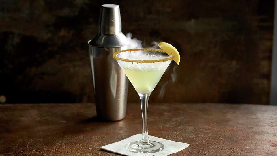 The 'smoking' Lemon Drop martini is a secret bar menu cocktail at Mastro's Steakhouse.