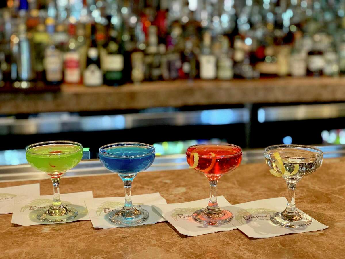 The famous 25-cent martinis, available at weekday lunch only, are not printed on the menu at Brennan's of Houston.