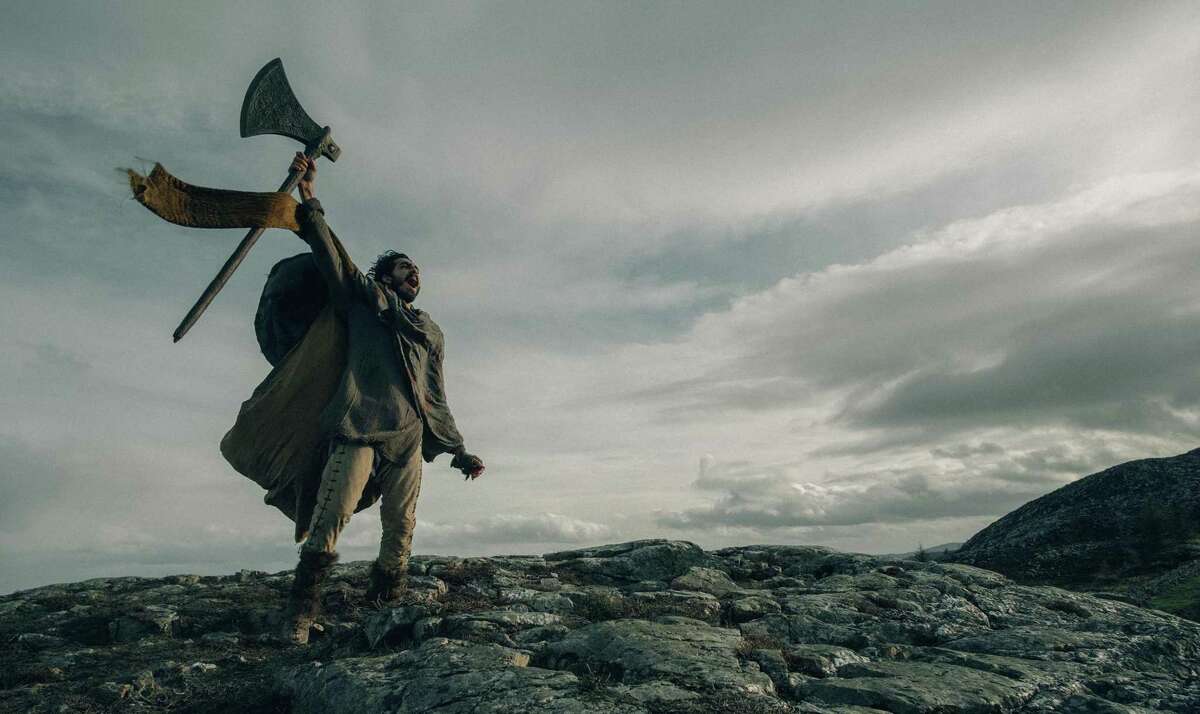 Dev Patel in the film "The Green Knight." (Eric Zachanowich/Courtesy A24/TNS)