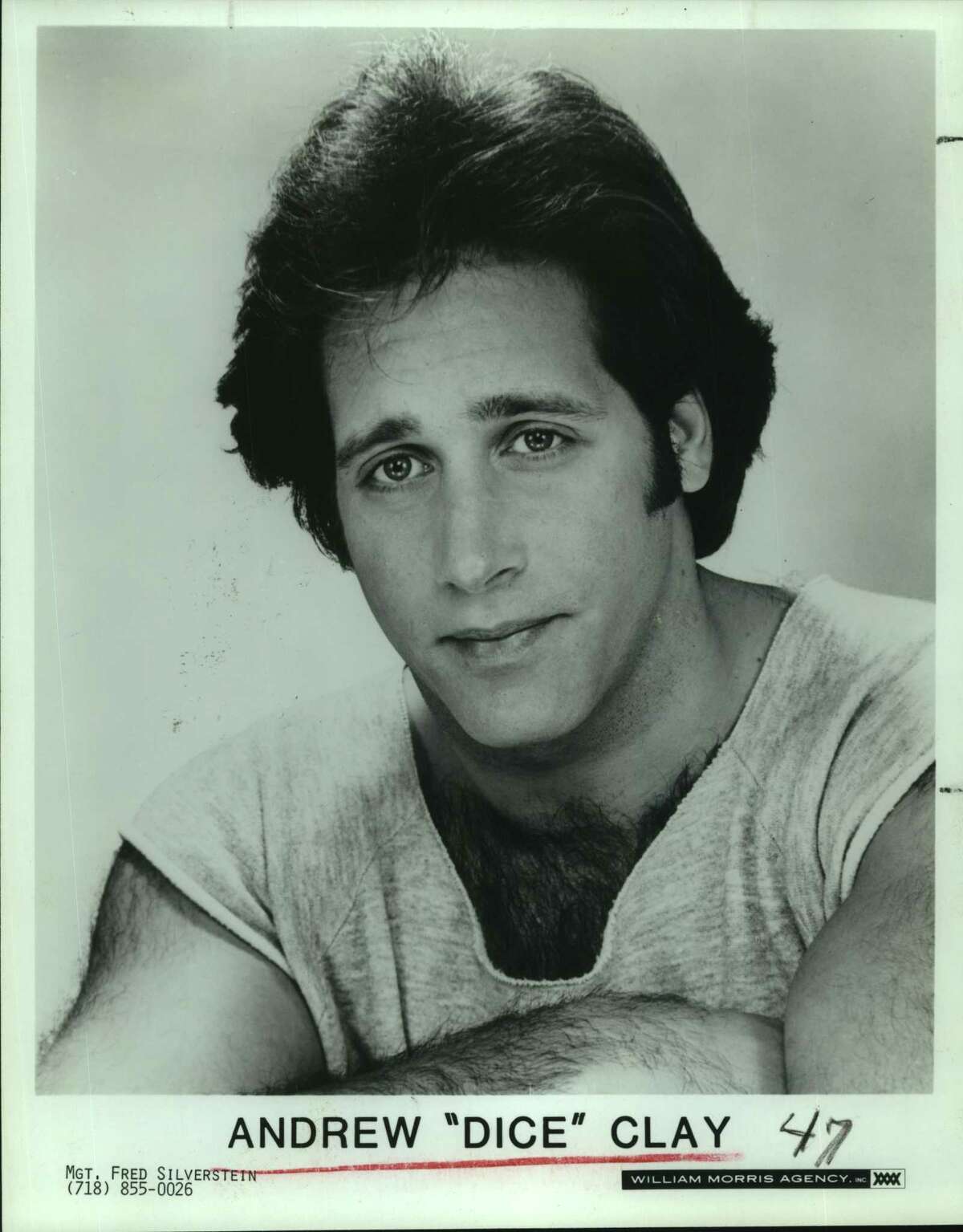 Andrew Dice Clay has two San Antonio shows at the AT&T Center this week