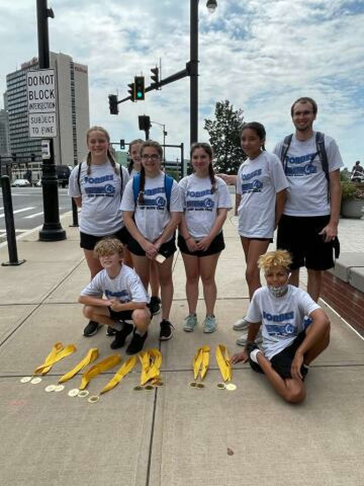 The Forbes Flyers jump rope team came home with first-place awards after competing at the Yard Goats Stadium at Dunkin' Donuts Park Aug. 7-8, 2021.