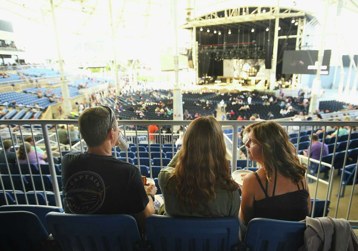 A double bill of classic rock acts REO Speedwagon and Styx perform on the opening night of the new Hartford Healthcare Amphitheater, a conversion of the former Harbor Yard Ballpark, in Bridgeport, Conn. on Wednesday, July 28, 2021.