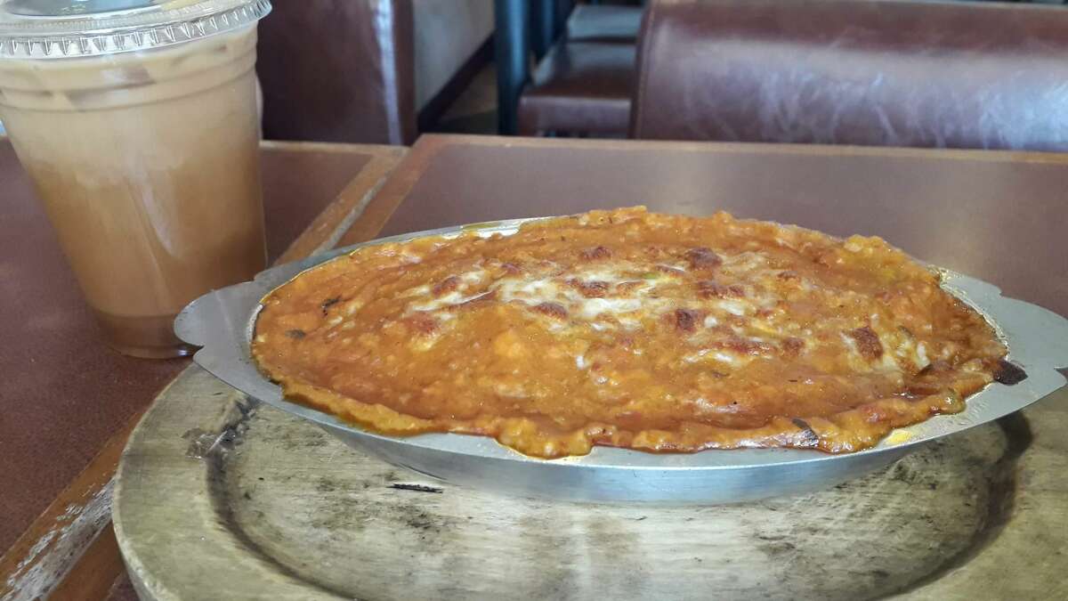 The ultimate comfort meal, an oven baked spaghetti bolognese with a bubbly cheese crust.