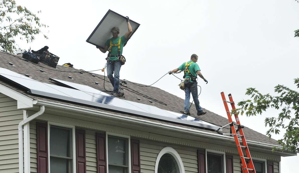 A bill signed by Gov. Andrew Cuomo should help foster more solar rooftop arrays like this one in Schenectady.