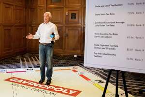 John Cox brings Monopoly board to S.F. campaign stop to rail against income taxes