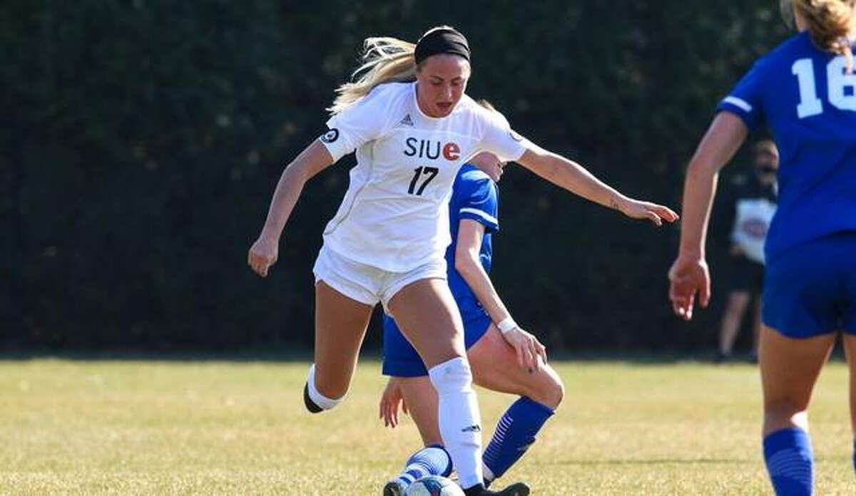 OVC Forward of the Year MacKenzie Litzsinger in action for the Cougars last season.
