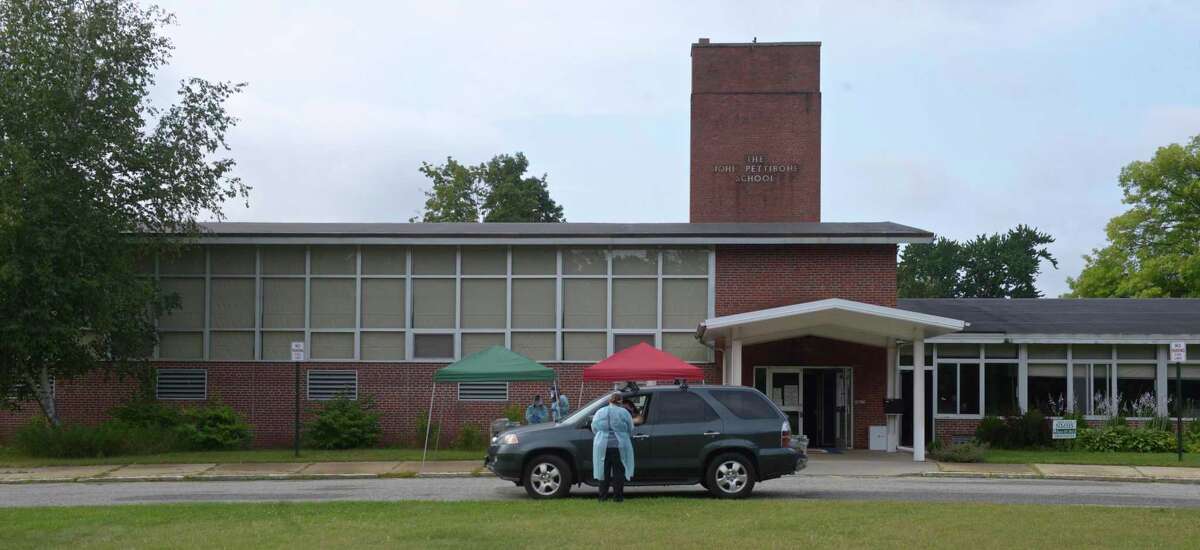 New Milford drivethru testing site opens for business as towns