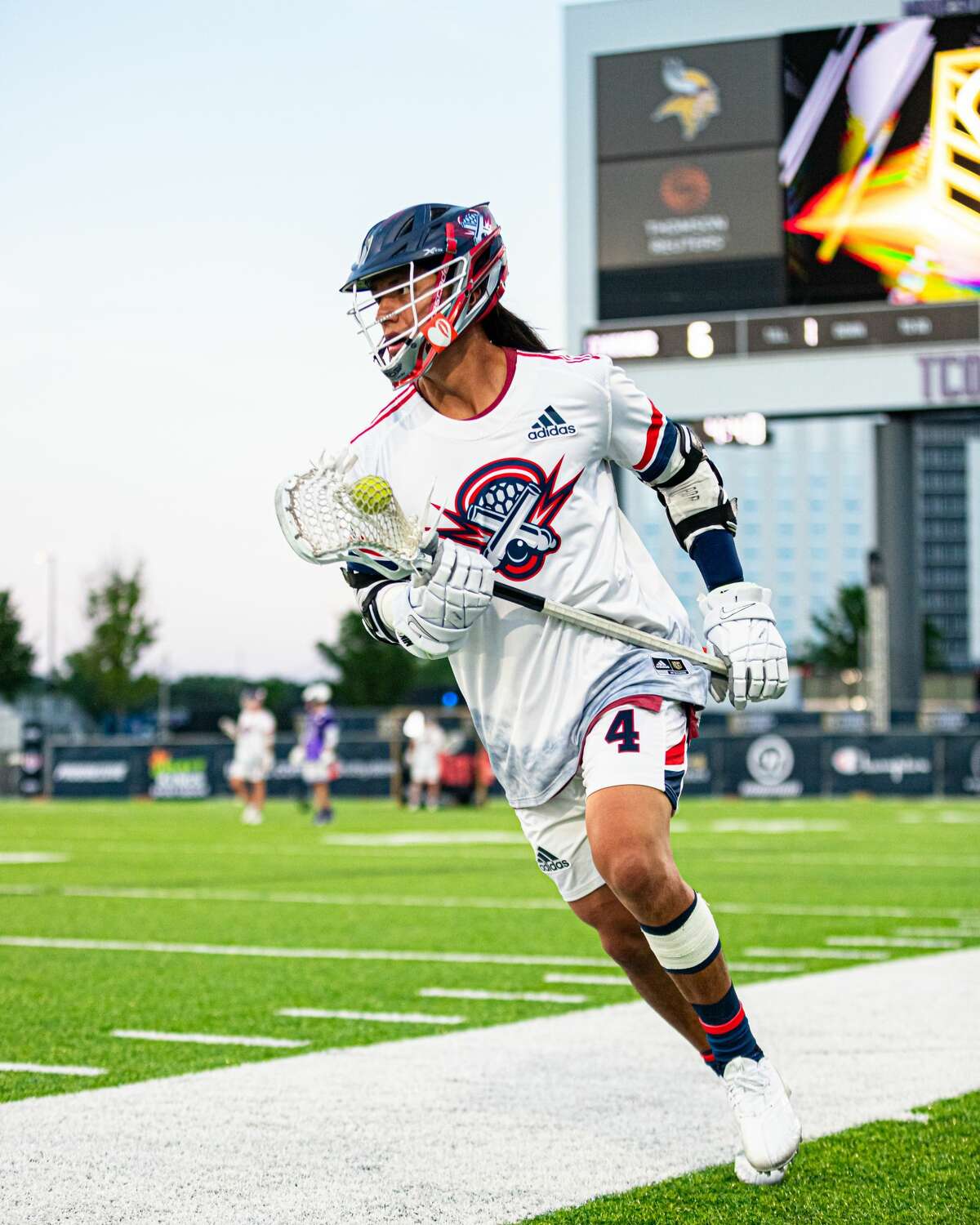 Lyle Thompson, now with the Cannons in the Premier Lacrosse League, scored an NCAA Division I record 400 points during his University at Albany career.