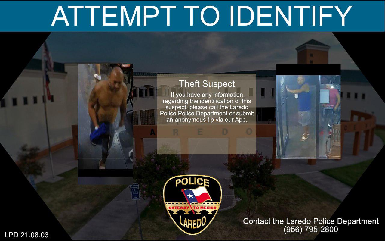 Laredo police seeking help identifying theft suspect at restaurant