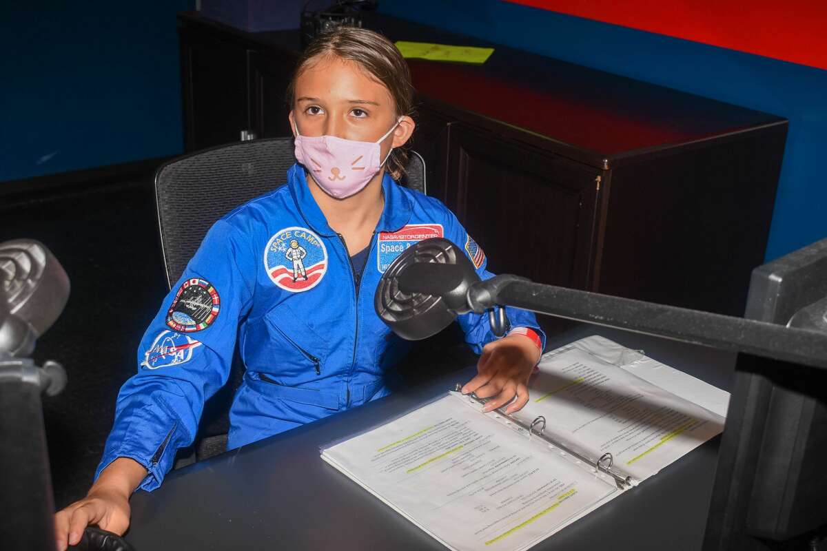 During her time at NASA's Space Camp in July, 10-year-old Addison Johnston got to participate in one exercise as director of Mission Control. 