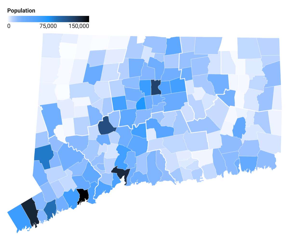 Connecticut 2020 population cover