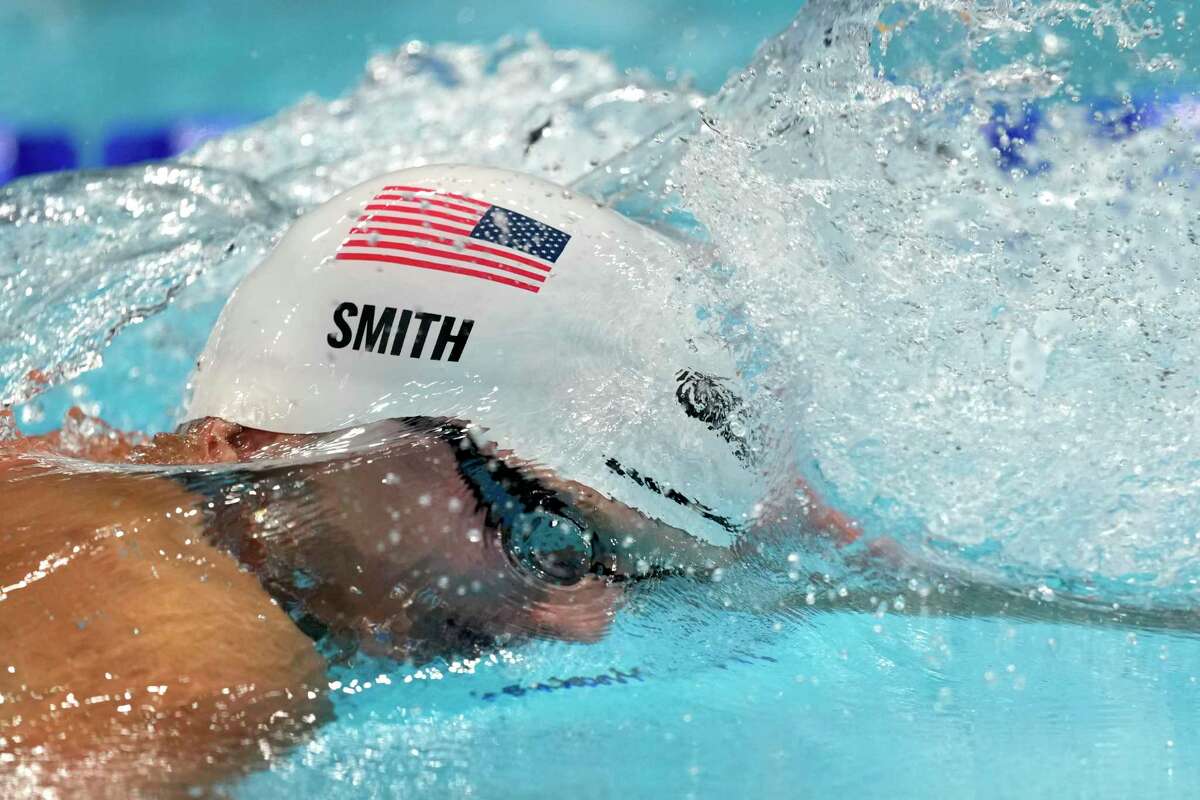 Kieran Smith, of Ridgefield, swims at the 2020 Summer Olympics in Tokyo.