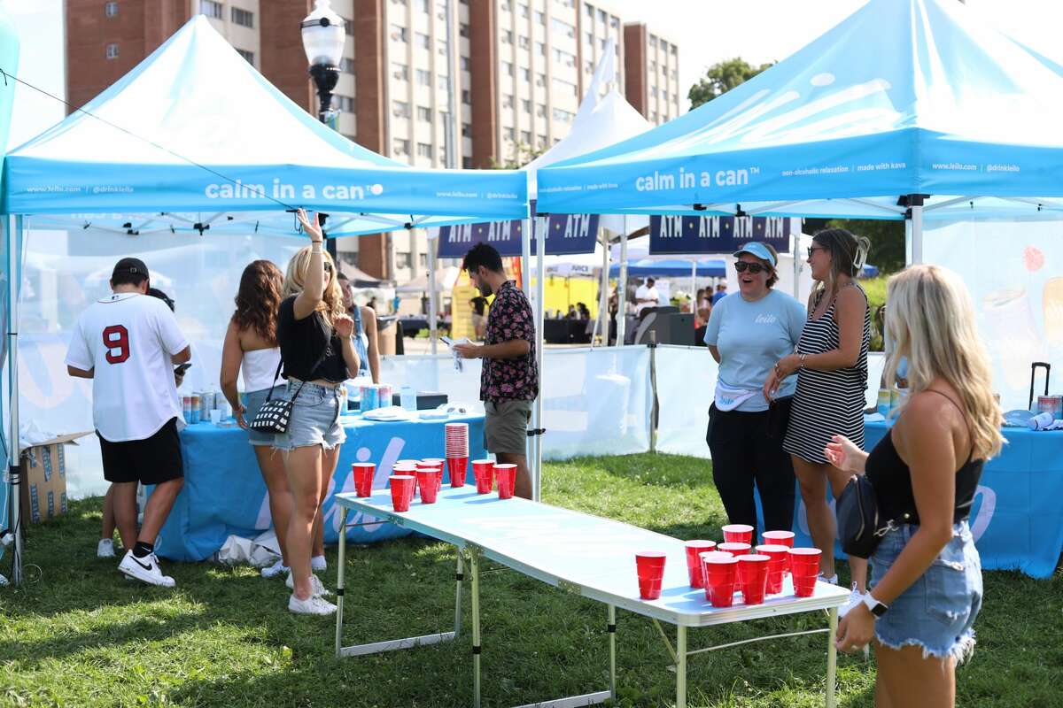 Caption: The Hey Stamford! Food Festival kicked off its first of two weekends on Aug. 12-15, 2021 at Mill River Park in downtown Stamford.. The event features 100 handpicked food and beverage vendors, and on Saturday, Aug. 14, a performance by R&B musician, Nelly. Were you SEEN?