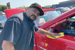 Low-rider show brings hopping muscle cars — and vaccines — to the Bay Area
