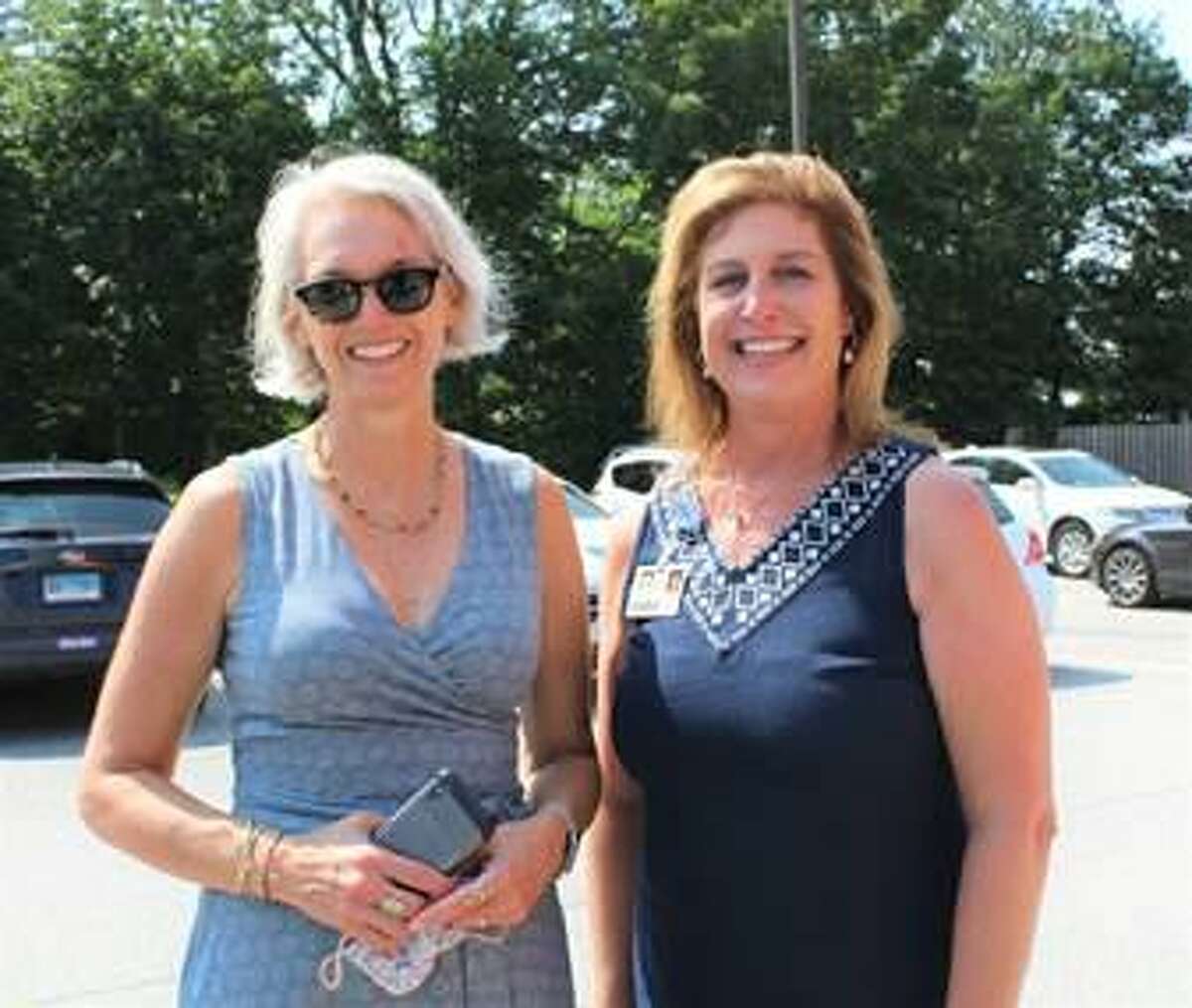 Community Health & Wellness Center in Torrington and Winsted held a community celebration Aug. 11, in recognition of National Health Week. Pictured are state Rep. Maria Horn, D-Salisbury, left, and CHWC CEO Joanne Borduas.