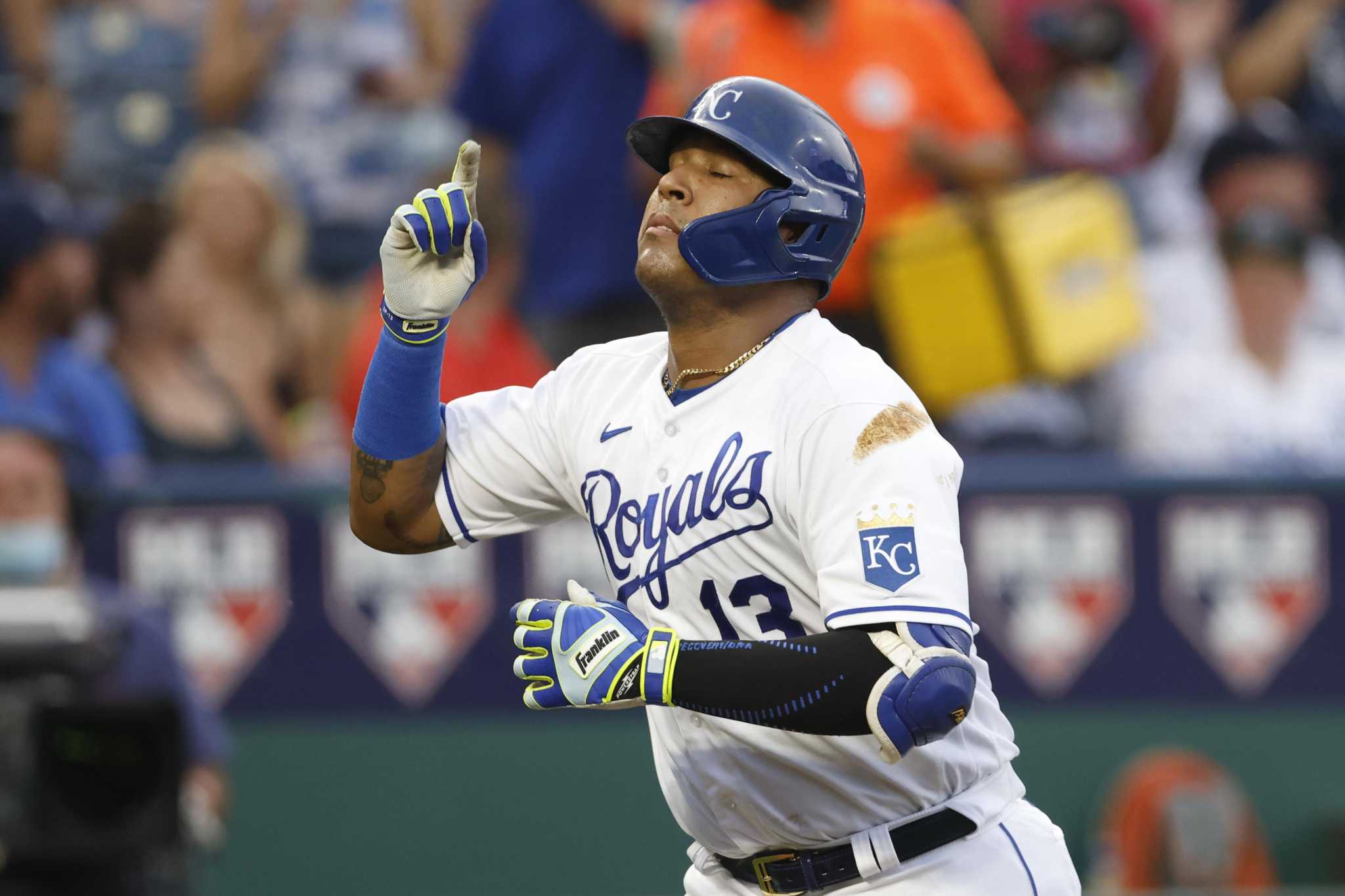 Awesome salvador Perez is the first catcher in Royals history to