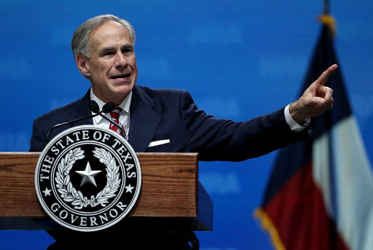 DALLAS, TX - MAY 04: Texas Gov. Greg Abbott speaks at the NRA-ILA Leadership Forum during the NRA Annual Meeting & Exhibits at the Kay Bailey Hutchison Convention Center on May 4, 2018 in Dallas, Texas. The National Rifle Association's annual meeting and exhibit runs through Sunday. (Photo by Justin Sullivan/Getty Images)