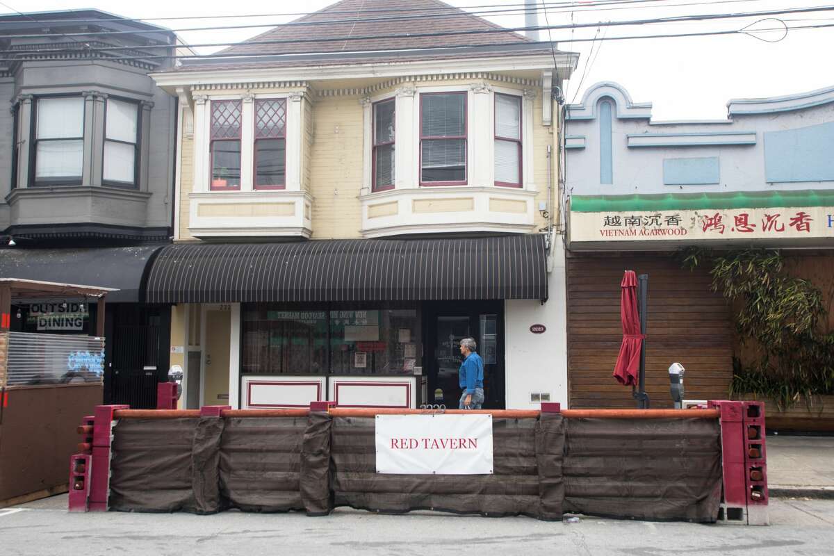 Outdoor seating is available at Red Tavern on Clement Street during open hours in the Richmond District of San Francisco on Aug. 11, 2021.
