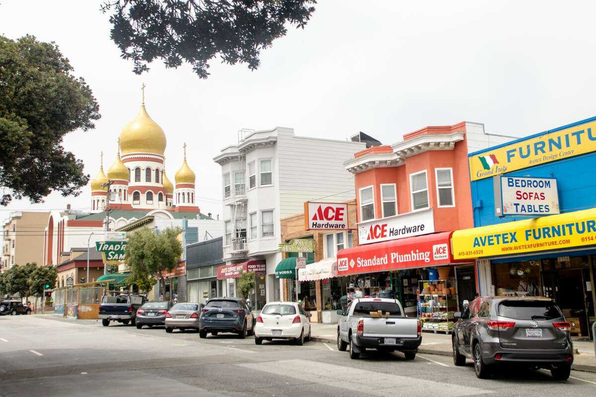 The Holy Virgin Cathedral, a Russian Orthodox church, is a focal point of what has come to be known as Little Russia in the Richmond District of San Francisco on Aug. 11, 2021.