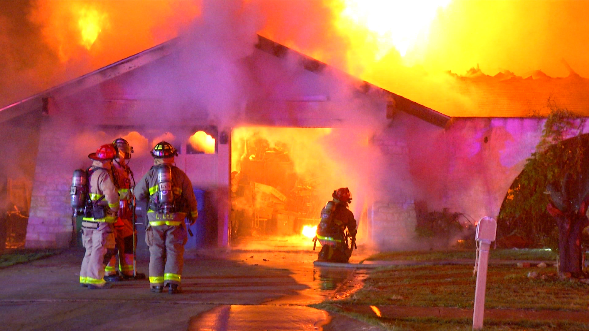 A woman was hospitalized and a dog died after a fire at a Northeast ...