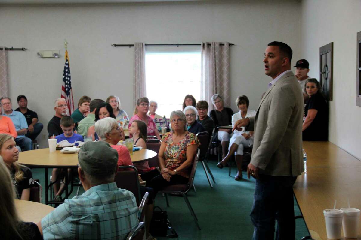 Gubernatorial candidate Garrett Soldano appears in Bad Axe