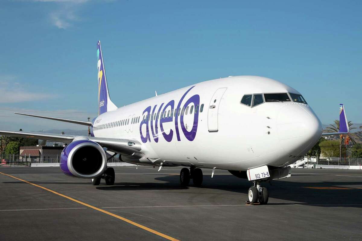 An Avelo Airlines Boeing 737-700 Next Gen airplane like the ones Avelo will use at Tweed New Haven Regional Airport.