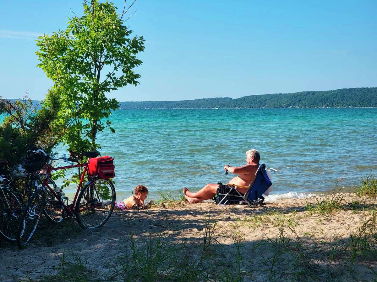 A public beach area by the Crystal Lake outlet may see some improvements now that Benzie County is on track to get a $300,000 grant from the Natural Resources Trust Fund.