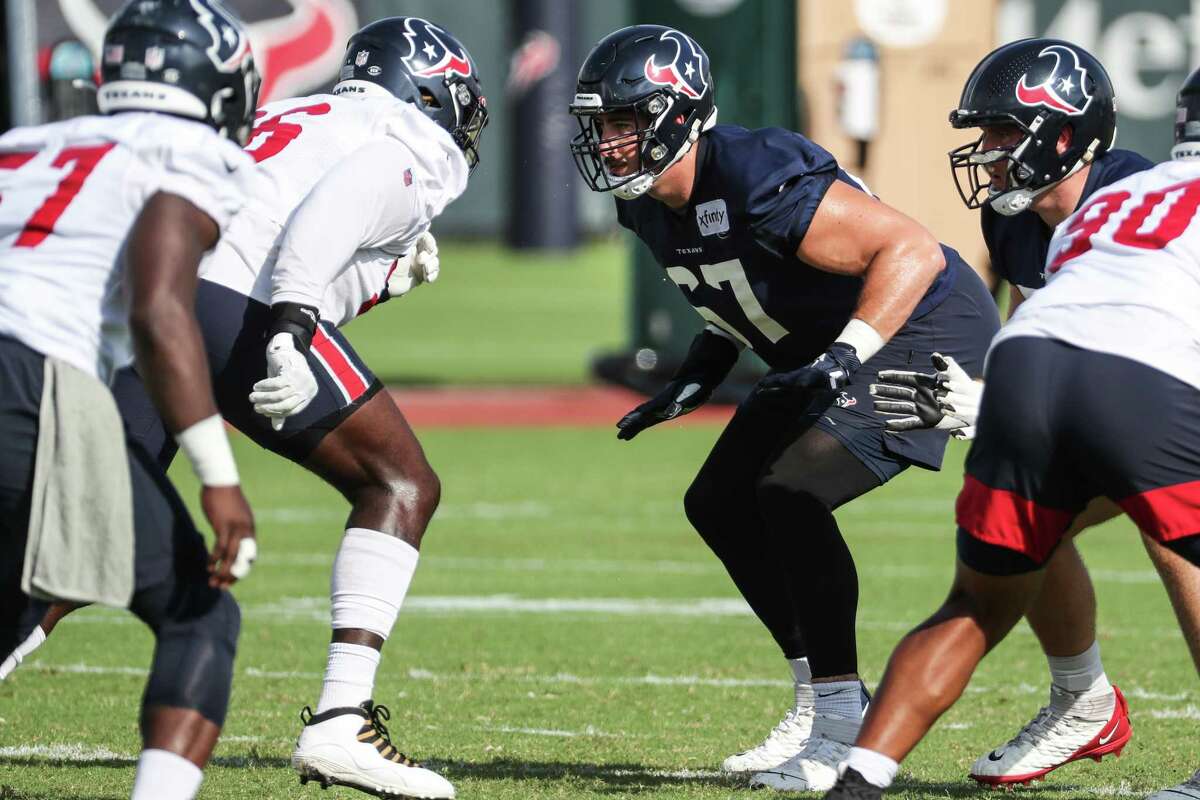Houston Texans offensive tackle Charlie Heck (67) is on the COVID-19/reserve list.