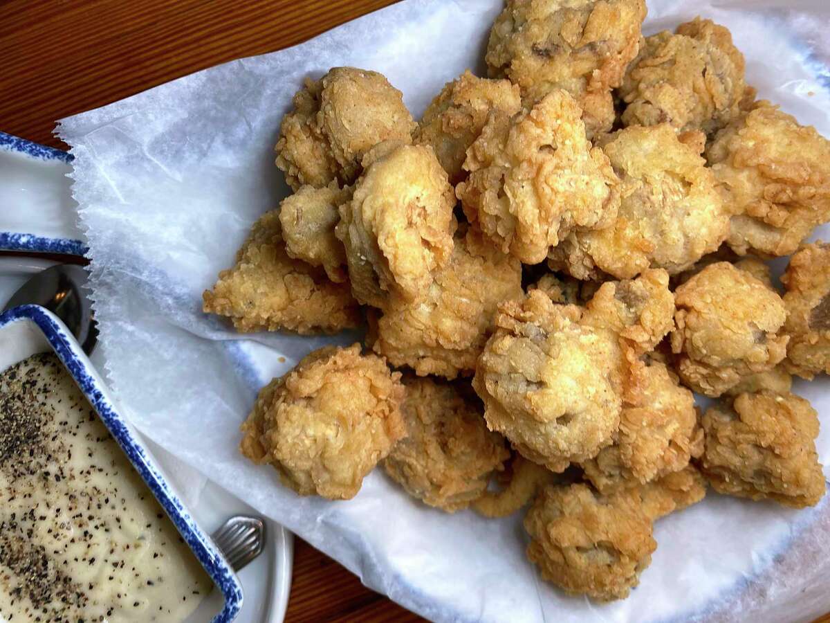 Fried Mushrooms with Cream Sauce is a staple at Mama's Cafe, a country cafe-style restaurant owned by the Lawton family on Nacogdoches Road outside of Loop 410 on the northeast side of San Antonio.