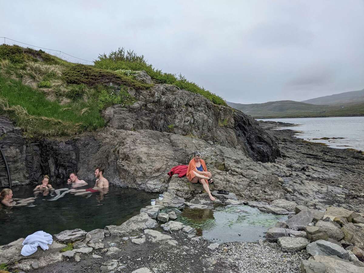 The natural hot spring Hellulaug is one of many such pools in the remote Westfjords region.