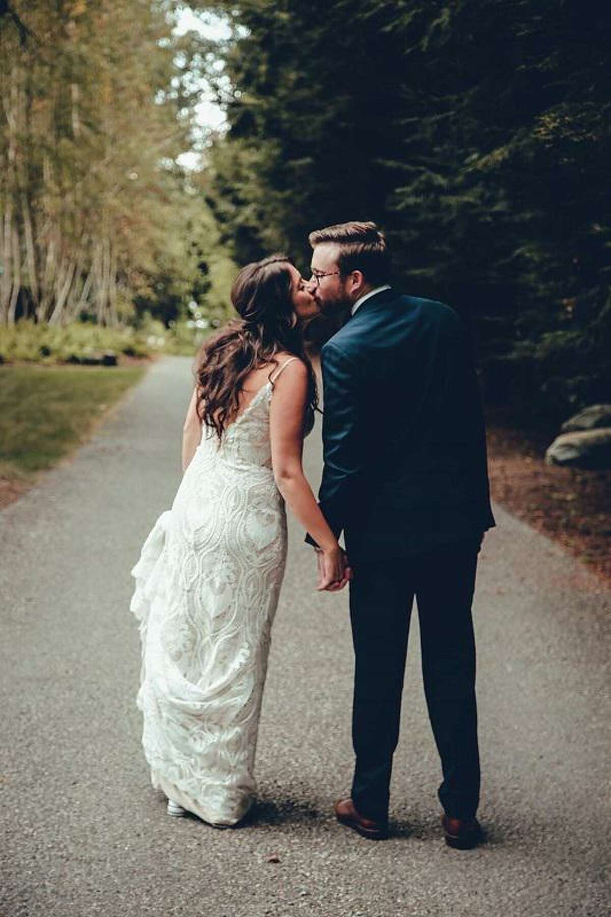 Alexandra and Joe Gasser on their wedding day.