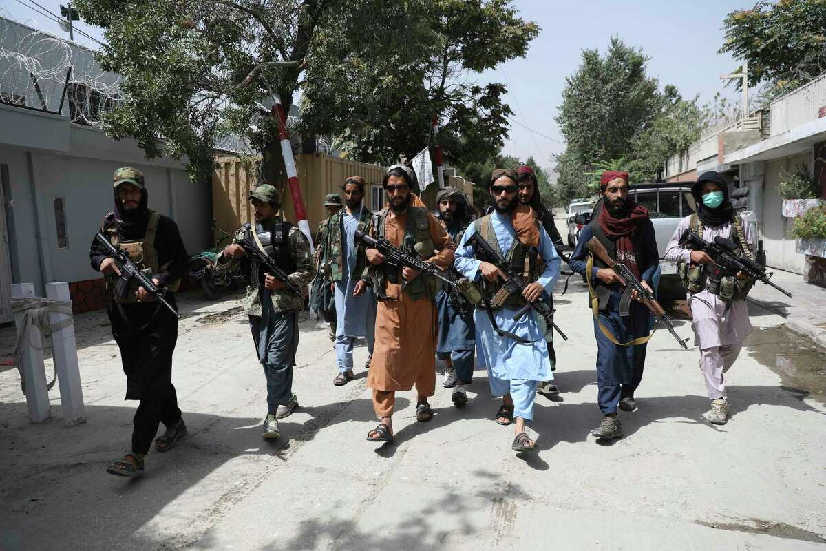 Taliban fighters on patrol in Kabul. While it is natural to want to cling to the ground many fought to gain, no amount of outside money or military force will ever sufficiently make another country totally free.
