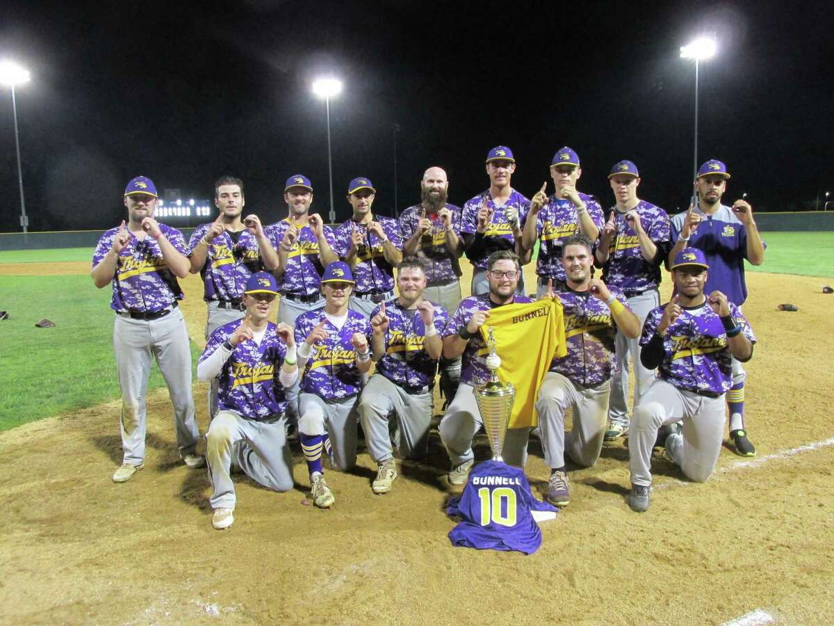 The Tri-Town Trojans dedicated their Tri-State Baseball League championship to former teammate Joe Bunnell Friday night after a final win over the Terryville Black Sox in their best-of-three championship series at Waterbury’s Municipal Stadium.