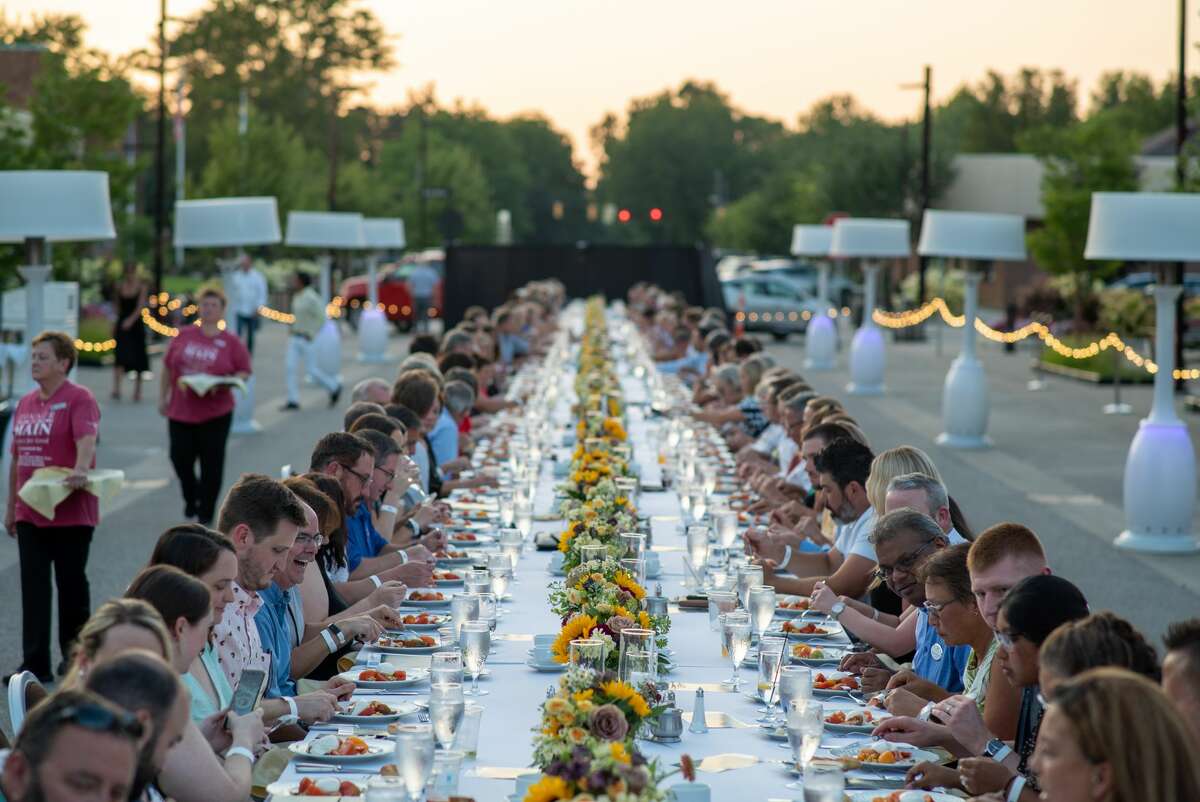 Pictured is last year's event Dinner on Main - Gather for Good, a fundraiser for Cancer Services. 