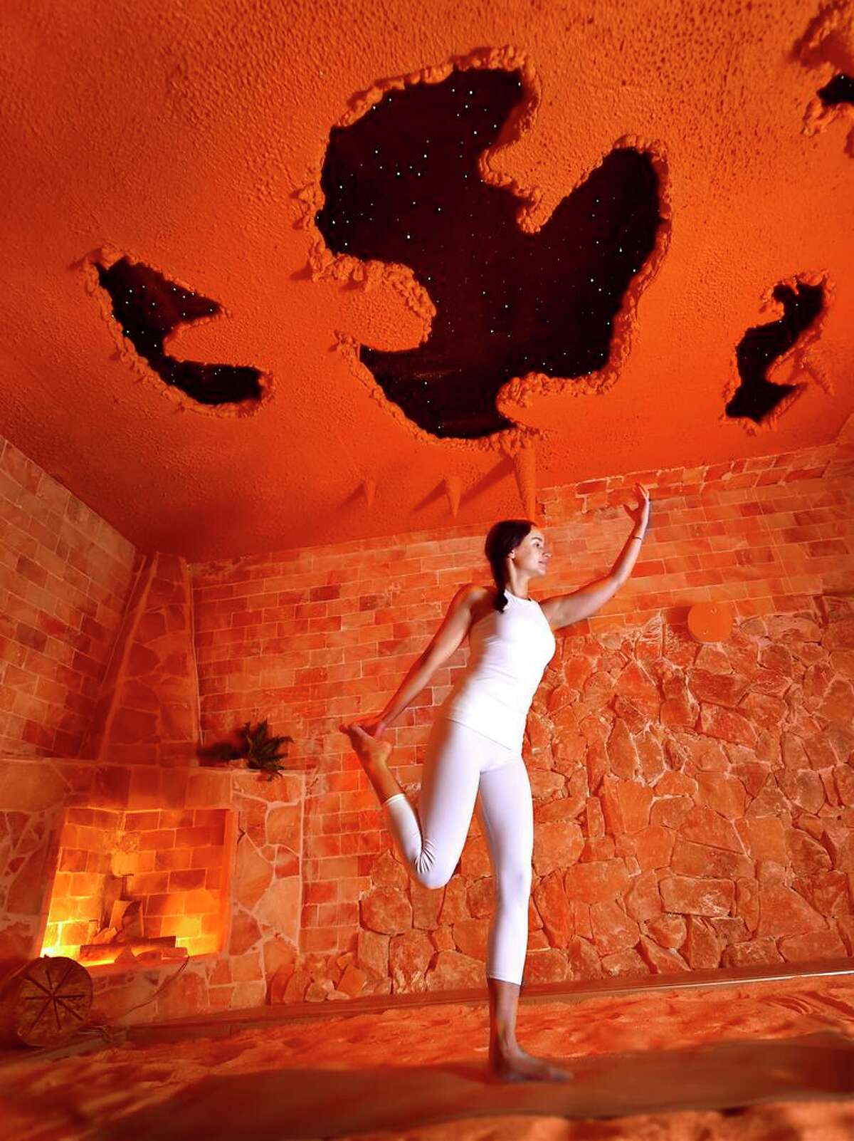 Salt Cave yoga offered in ‘magical oasis’ at new Guilford wellness spa