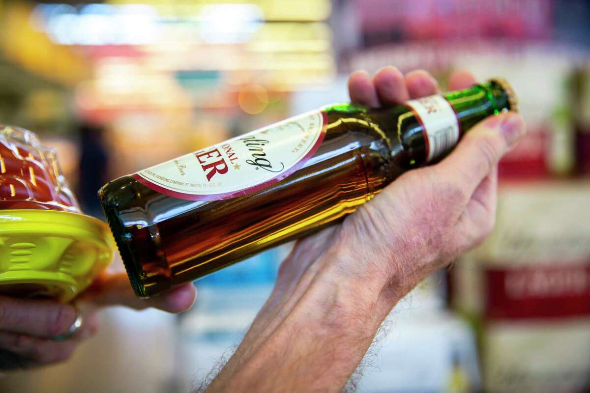 Yuengling makes its Houston debut at the H-E-B in Montrose on Monday, Aug. 23, 2021.