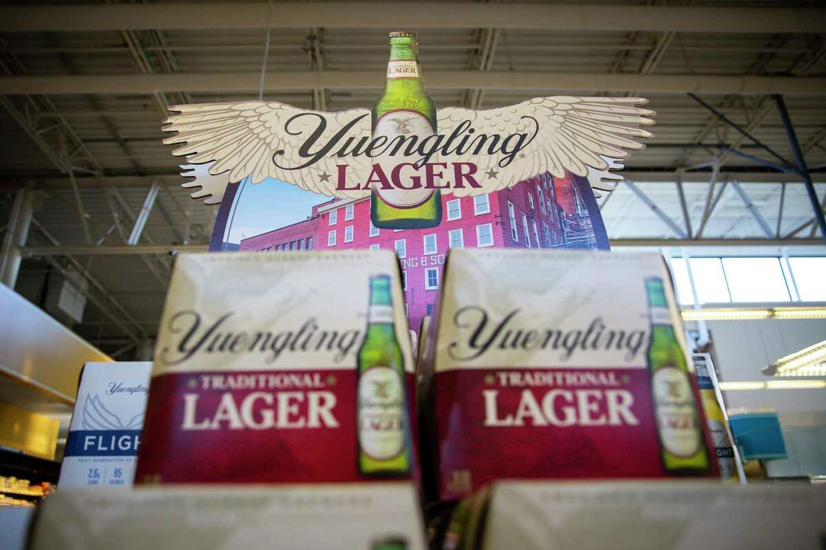 Yuengling makes its Houston debut at the H-E-B in Montrose on Monday, Aug. 23, 2021.